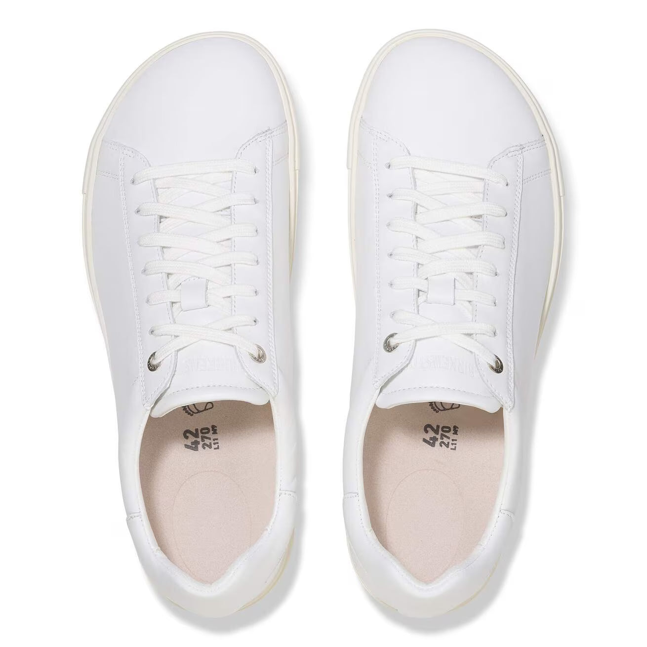 BIRKENSTOCK - Basket BEND LOW - Cuir naturel - Blanc
