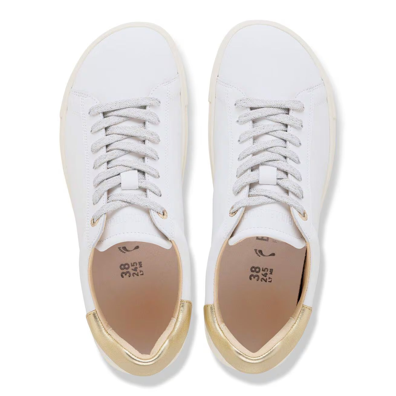 BIRKENSTOCK - Basket BEND LOW - Cuir naturel - Blanc Doré
