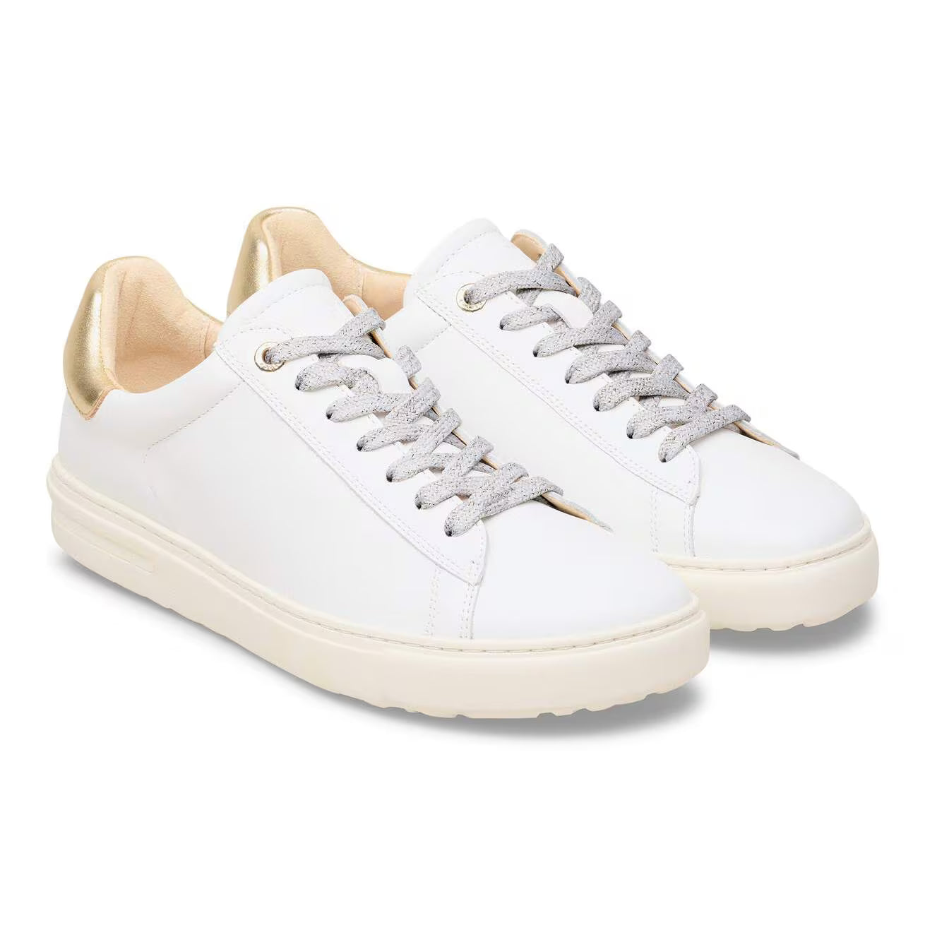 BIRKENSTOCK - Basket BEND LOW - Cuir naturel - Blanc Doré