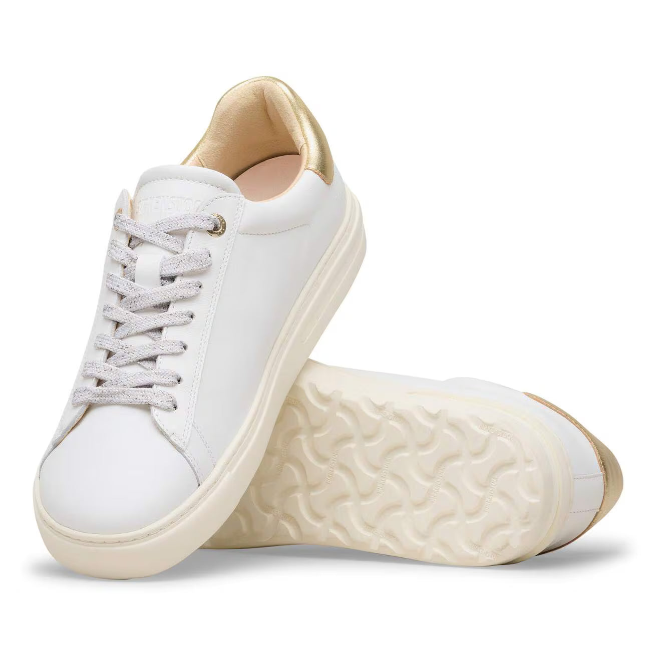 BIRKENSTOCK - Basket BEND LOW - Cuir naturel - Blanc Doré