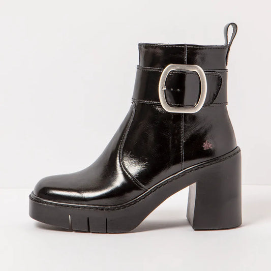 ART COMPANY - Bottine Berna - Cuir brillant - Noir