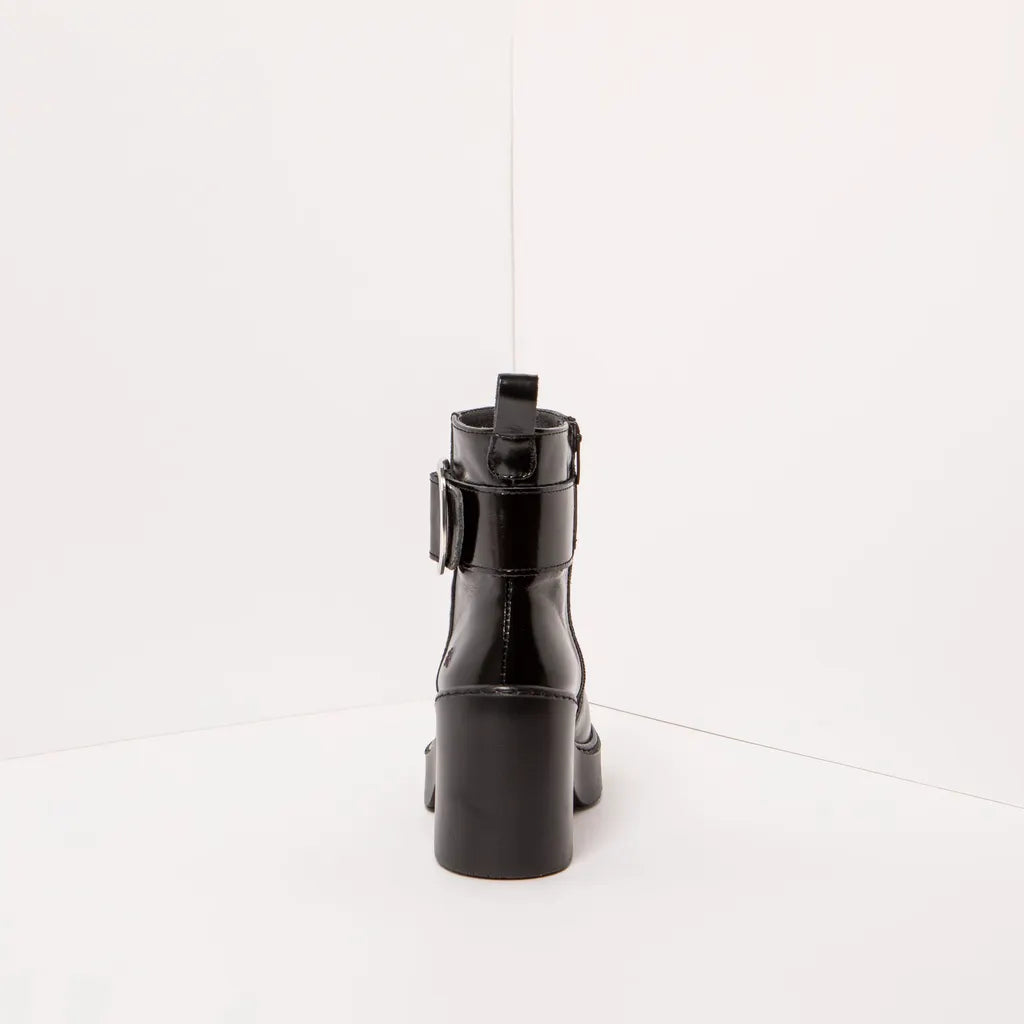 ART COMPANY - Bottine Berna - Cuir brillant - Noir