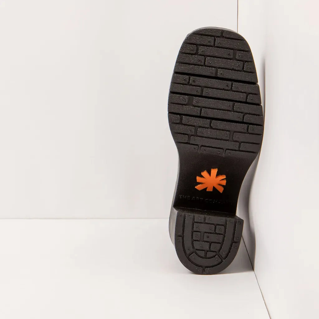ART COMPANY - Bottine Berna - Cuir croco brillant - Marron