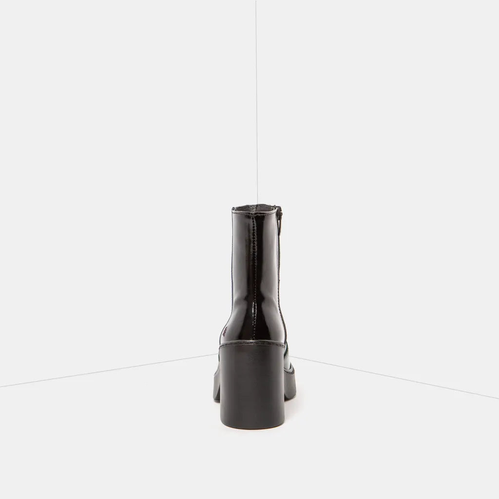 ART COMPANY - Bottine Berna - Vert et noir brillant