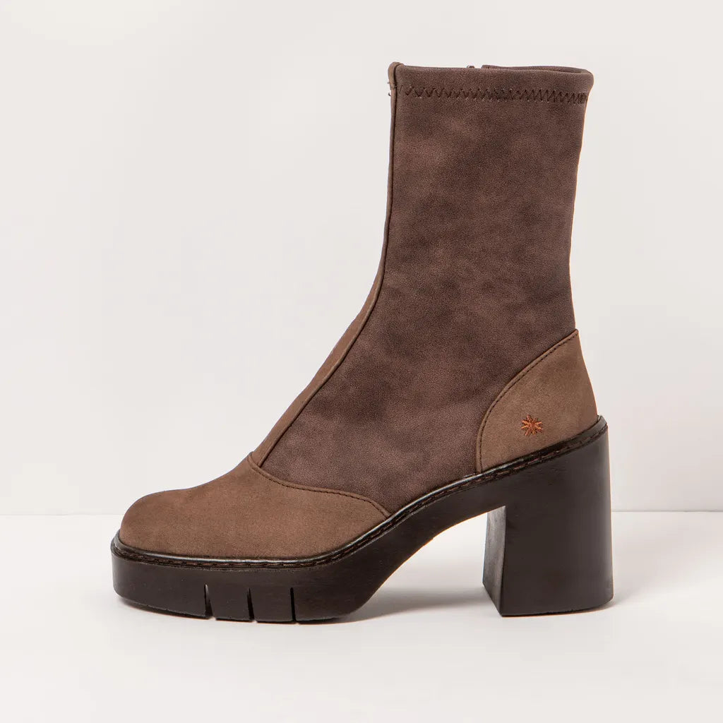 ART COMPANY - Bottine Berna - Nubuck - Marron