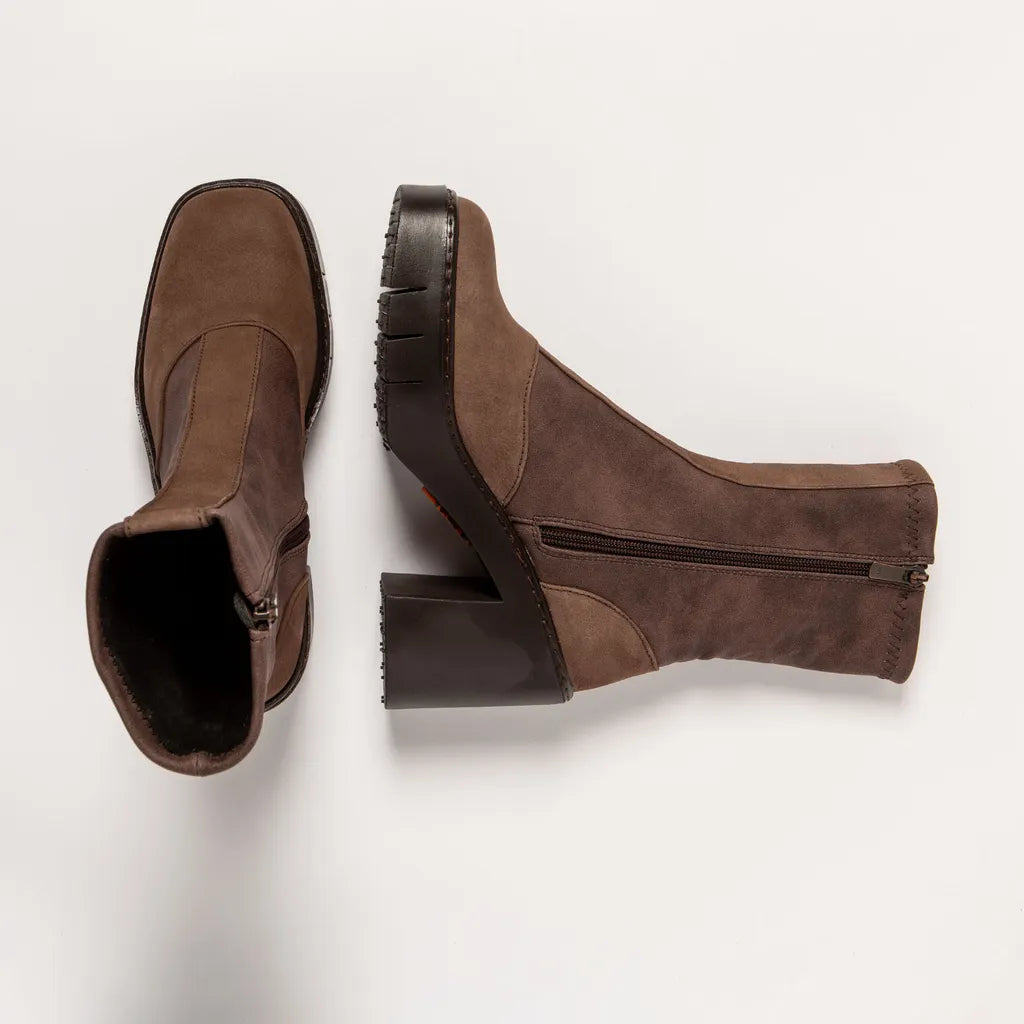 ART COMPANY - Bottine Berna - Nubuck - Marron
