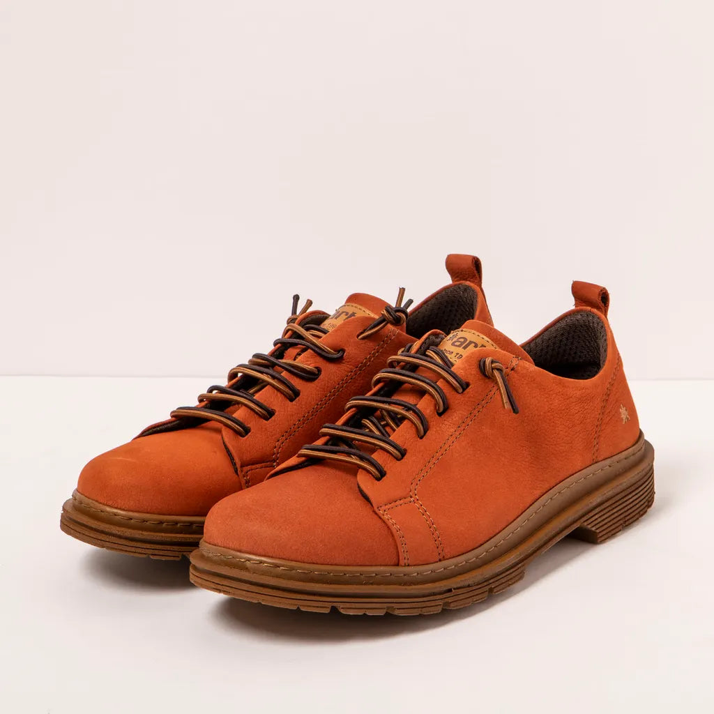 ART COMPANY - Basket Birmingham - Nubuck - Orange foncé
