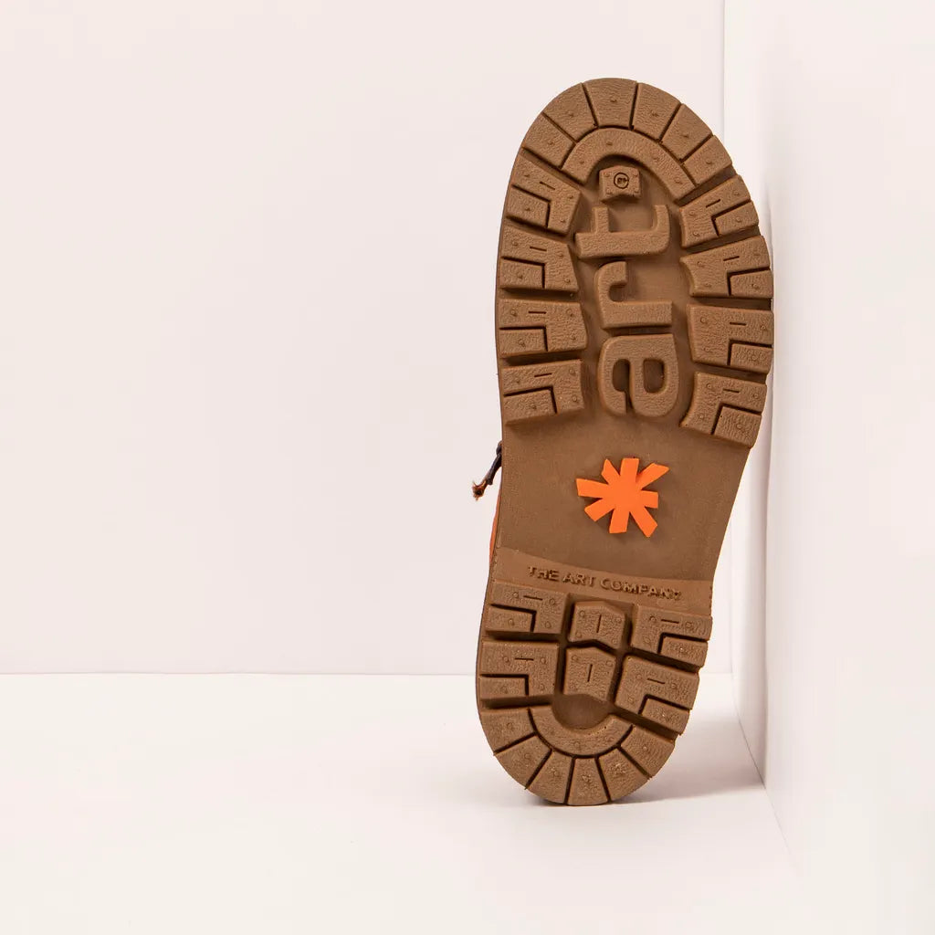 ART COMPANY - Basket Birmingham - Nubuck - Orange foncé