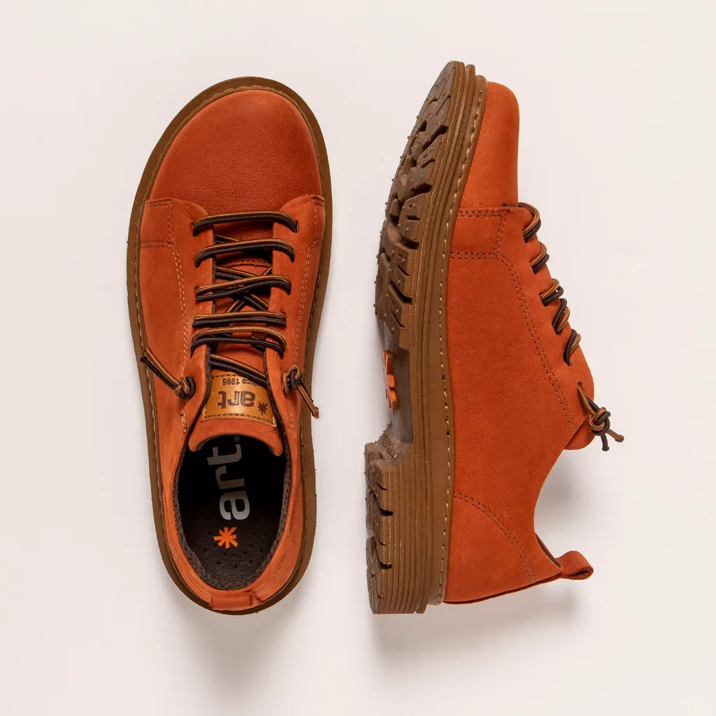 ART COMPANY - Basket Birmingham - Nubuck - Orange foncé