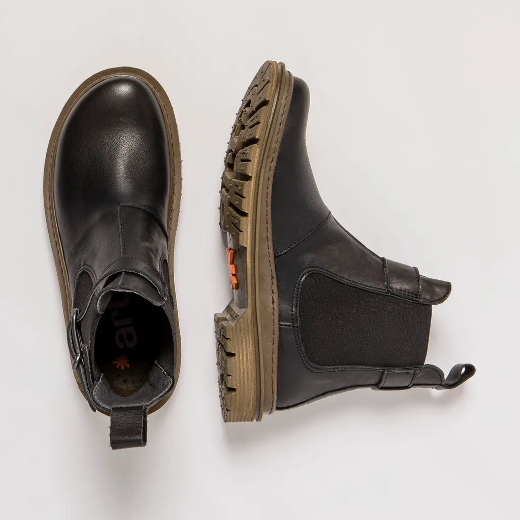 ART COMPANY - Bottine Birmingham - Noir et bronze