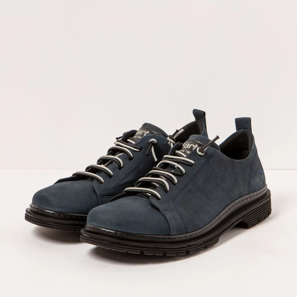 ART COMPANY - Basket Birmingham - Nubuck - Bleu marine