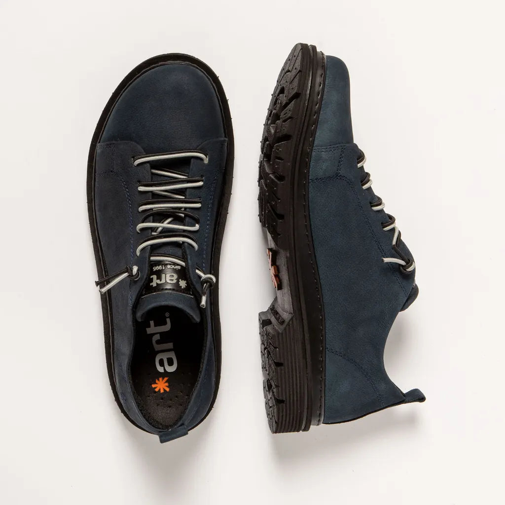 ART COMPANY - Basket Birmingham - Nubuck - Bleu marine