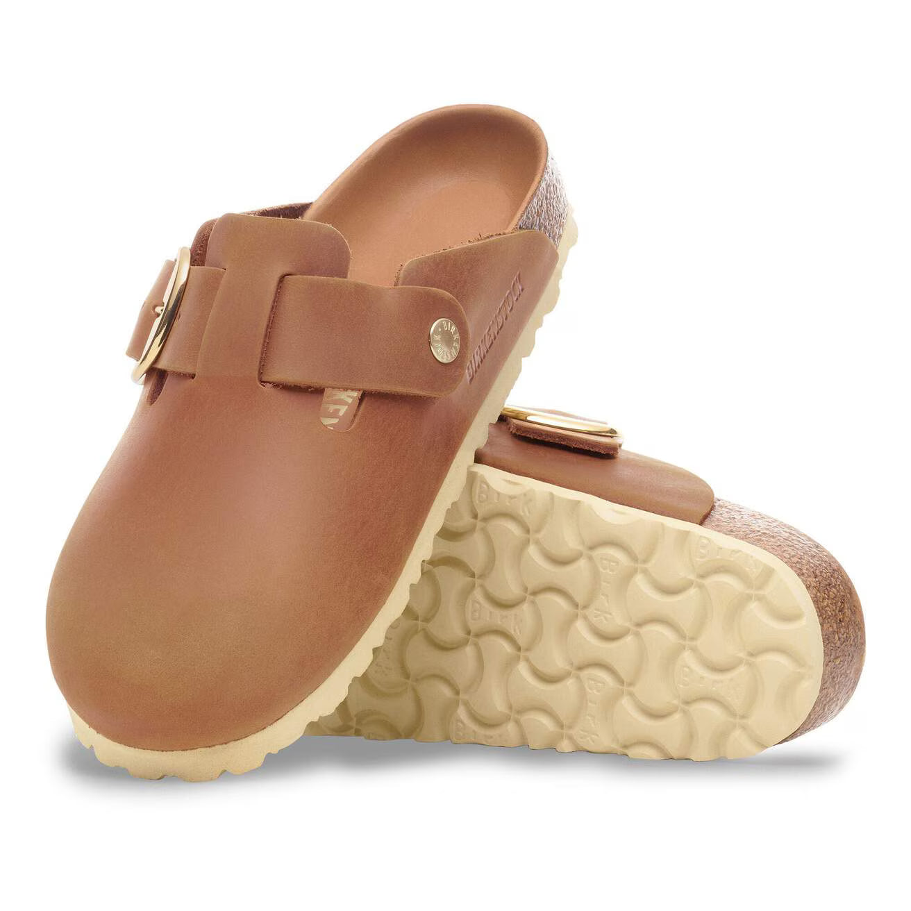 BIRKENSTOCK - Mule BOSTON - Grosse boucle - Cognac