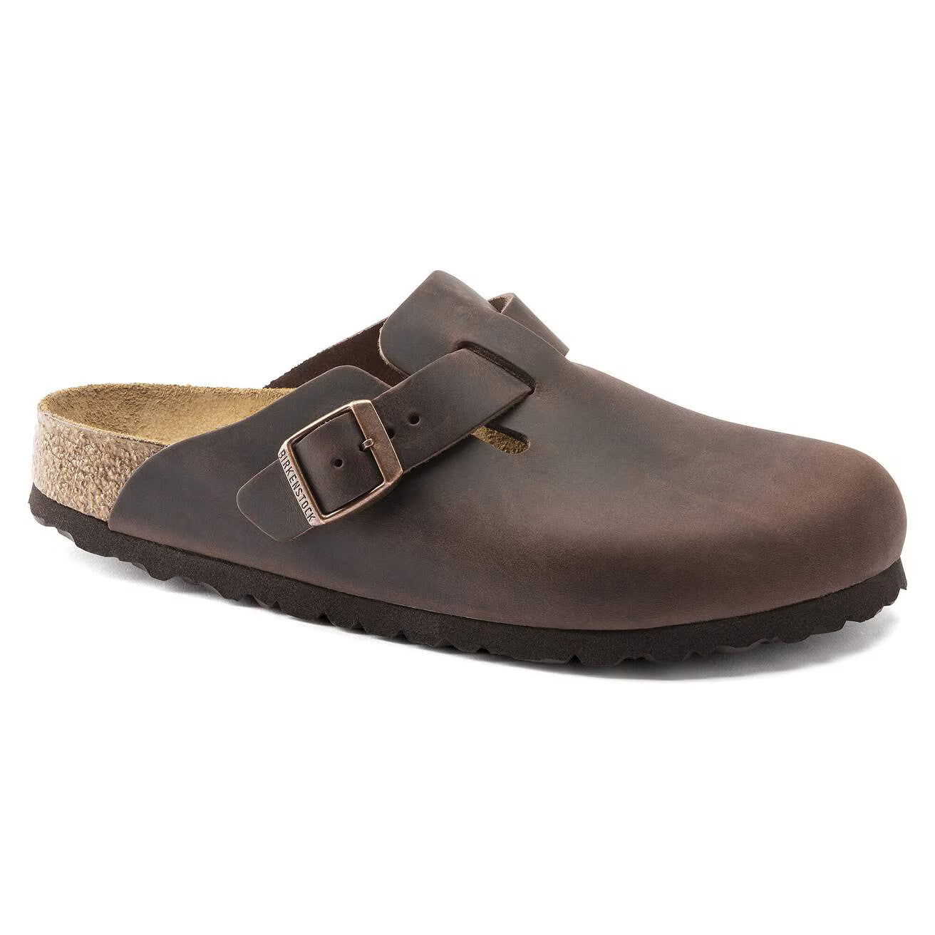 BIRKENSTOCK - Mule BOSTON - Cuir huilé - Habana