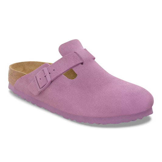 BIRKENSTOCK - Mule BOSTON - Suède - Mauve