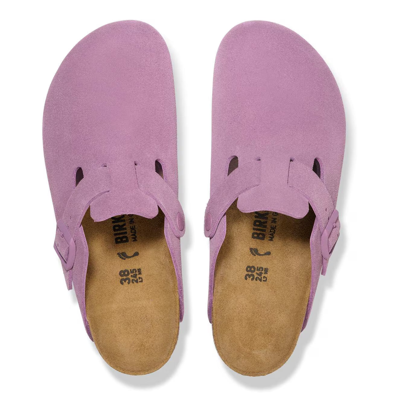 BIRKENSTOCK - Mule BOSTON - Suède - Mauve