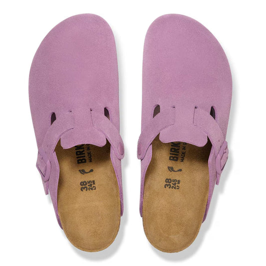 BIRKENSTOCK - Mule BOSTON - Suède - Mauve