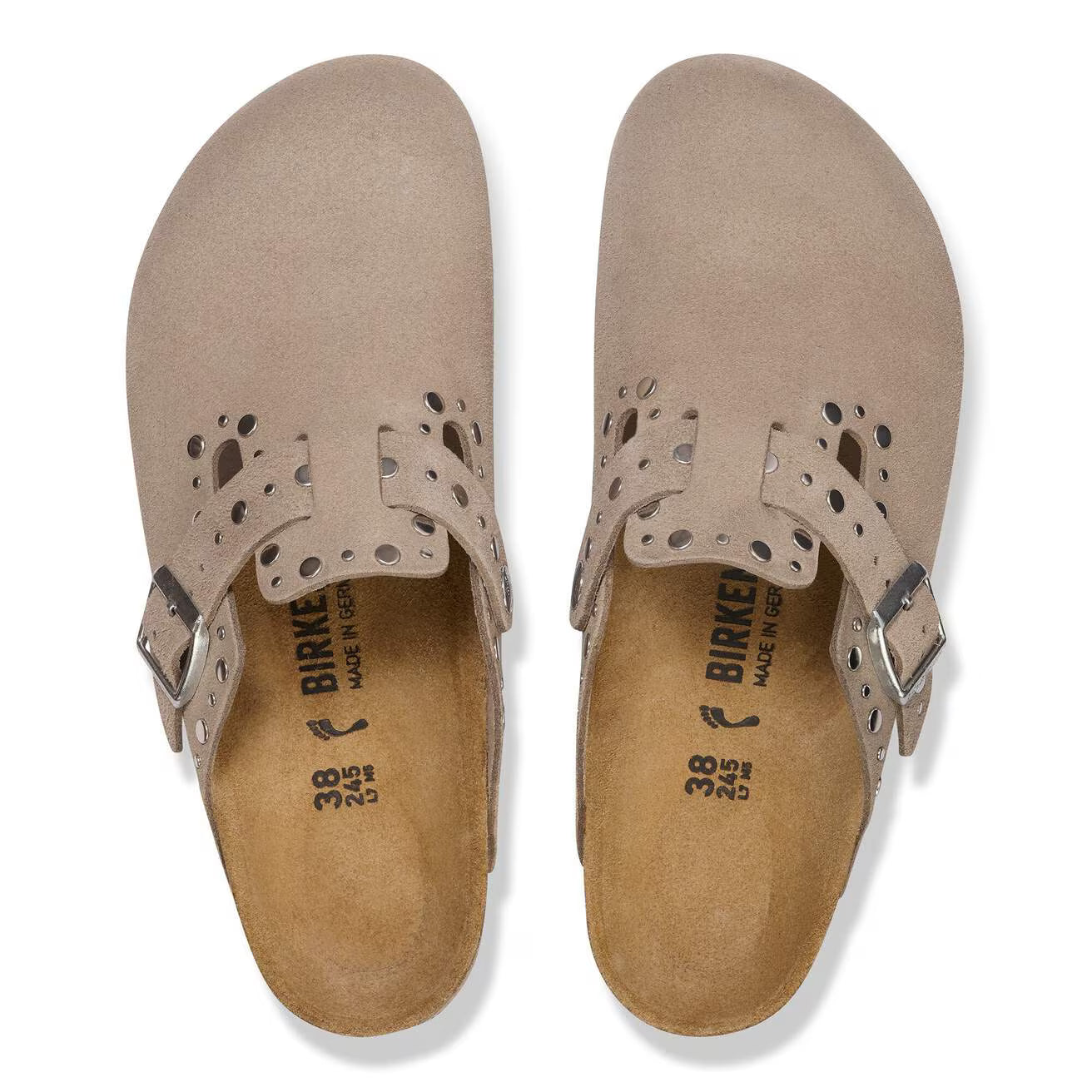 BIRKENSTOCK - Mule BOSTON RIVET - Taupe