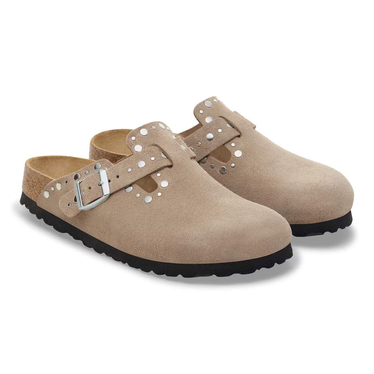 BIRKENSTOCK - Mule BOSTON RIVET - Taupe