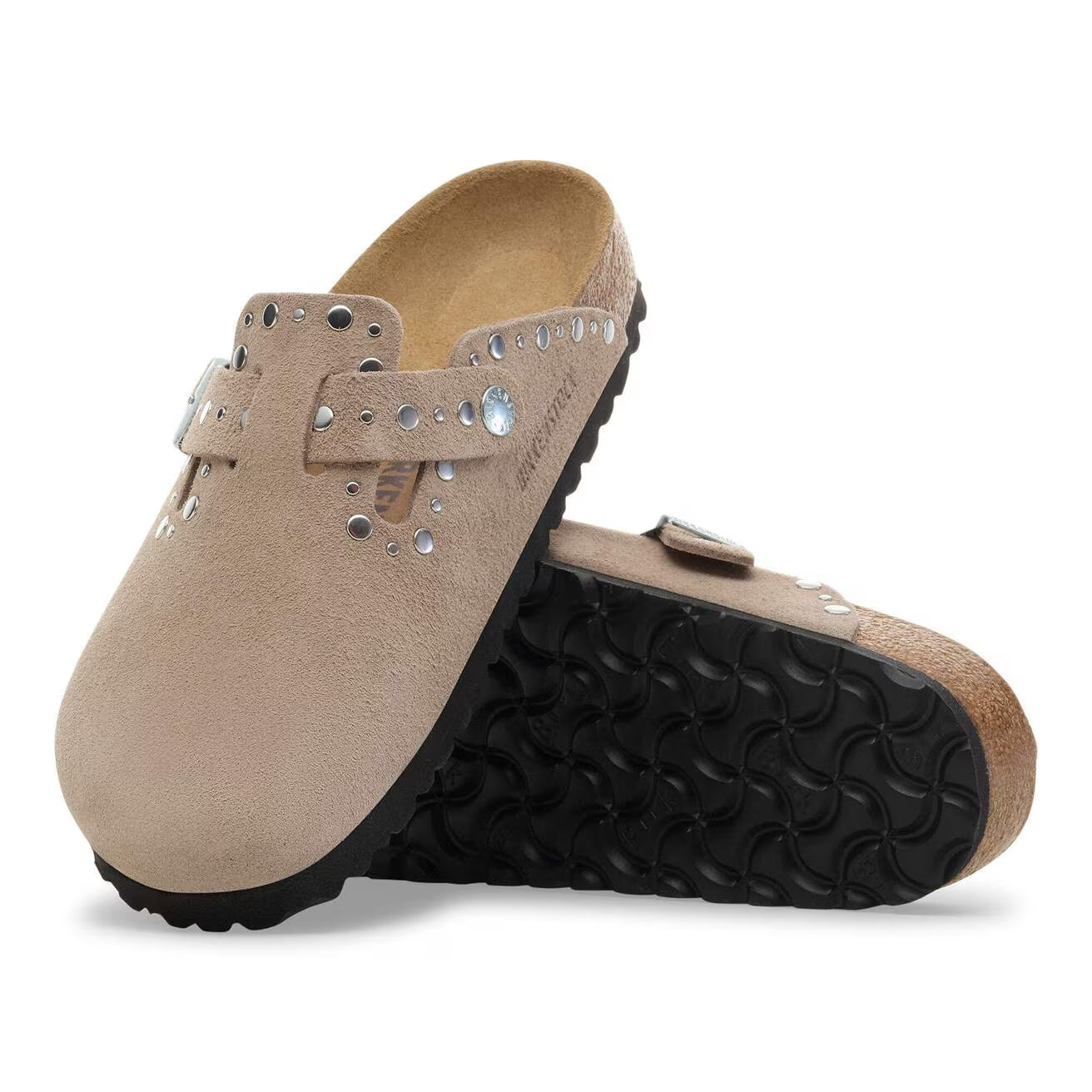 BIRKENSTOCK - Mule BOSTON RIVET - Taupe