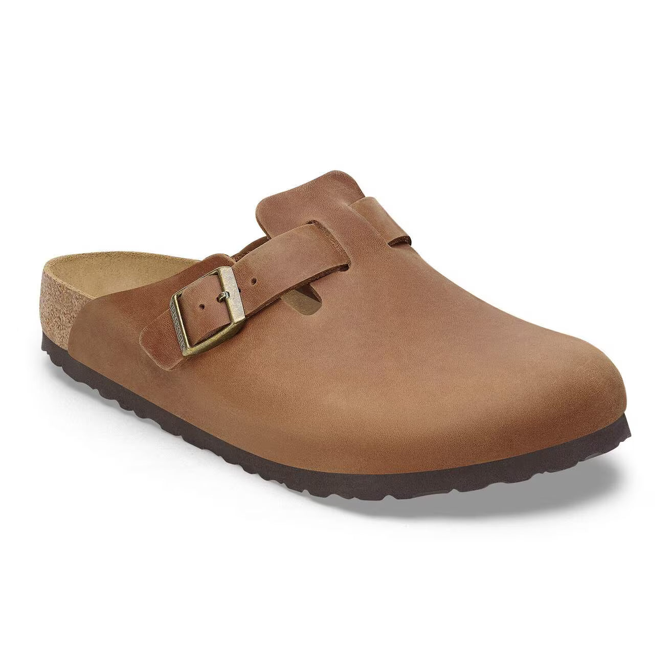 BIRKENSTOCK - Mule BOSTON - Cuir huilé - Cognac