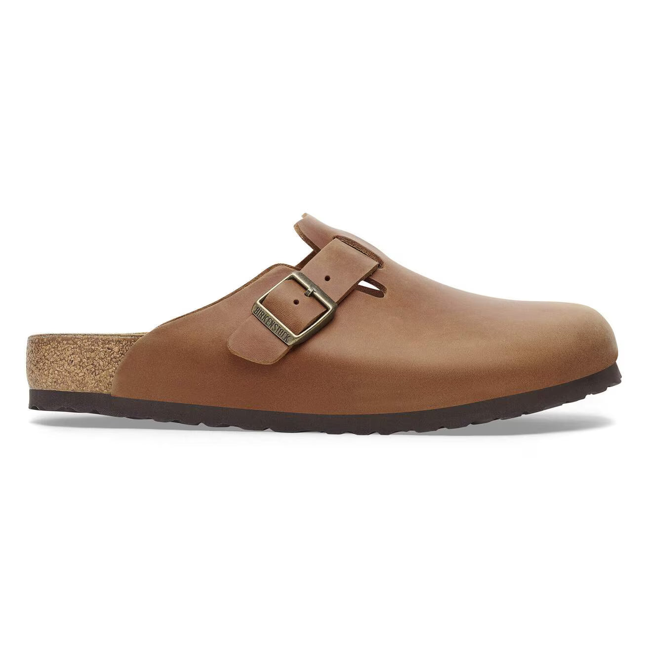 BIRKENSTOCK - Mule BOSTON - Cuir huilé - Cognac