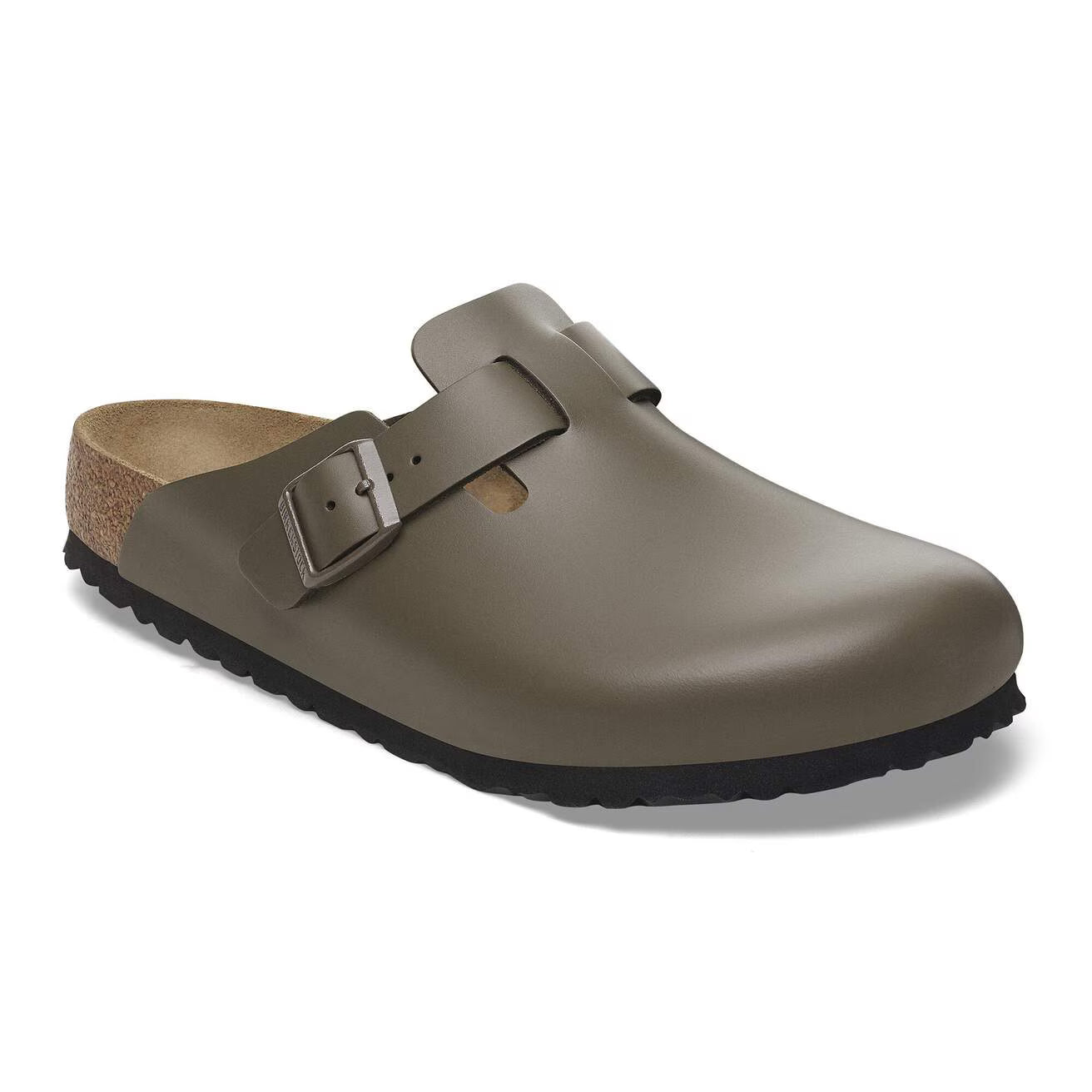 BIRKENSTOCK - Mule BOSTON - Cuir naturel - Concrete gray