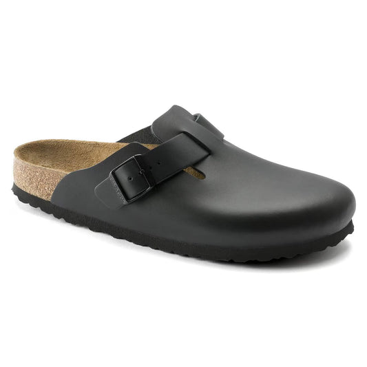 BIRKENSTOCK - Mule BOSTON - Cuir naturel - Noir