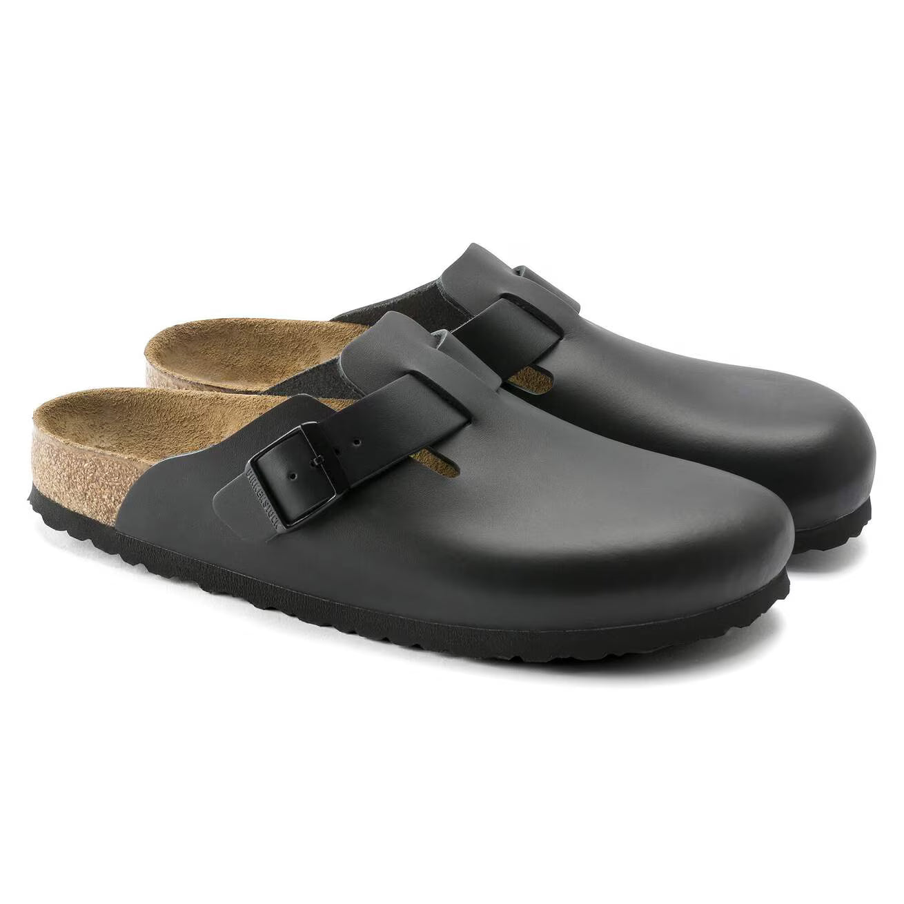 BIRKENSTOCK - Mule BOSTON - Cuir naturel - Noir