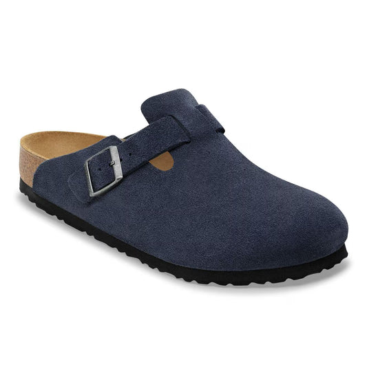 BIRKENSTOCK - Mule BOSTON - Suède - New navy