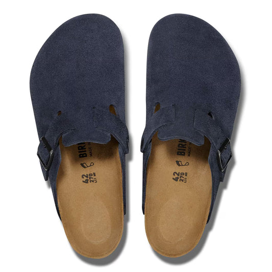 BIRKENSTOCK - Mule BOSTON - Suède - New navy