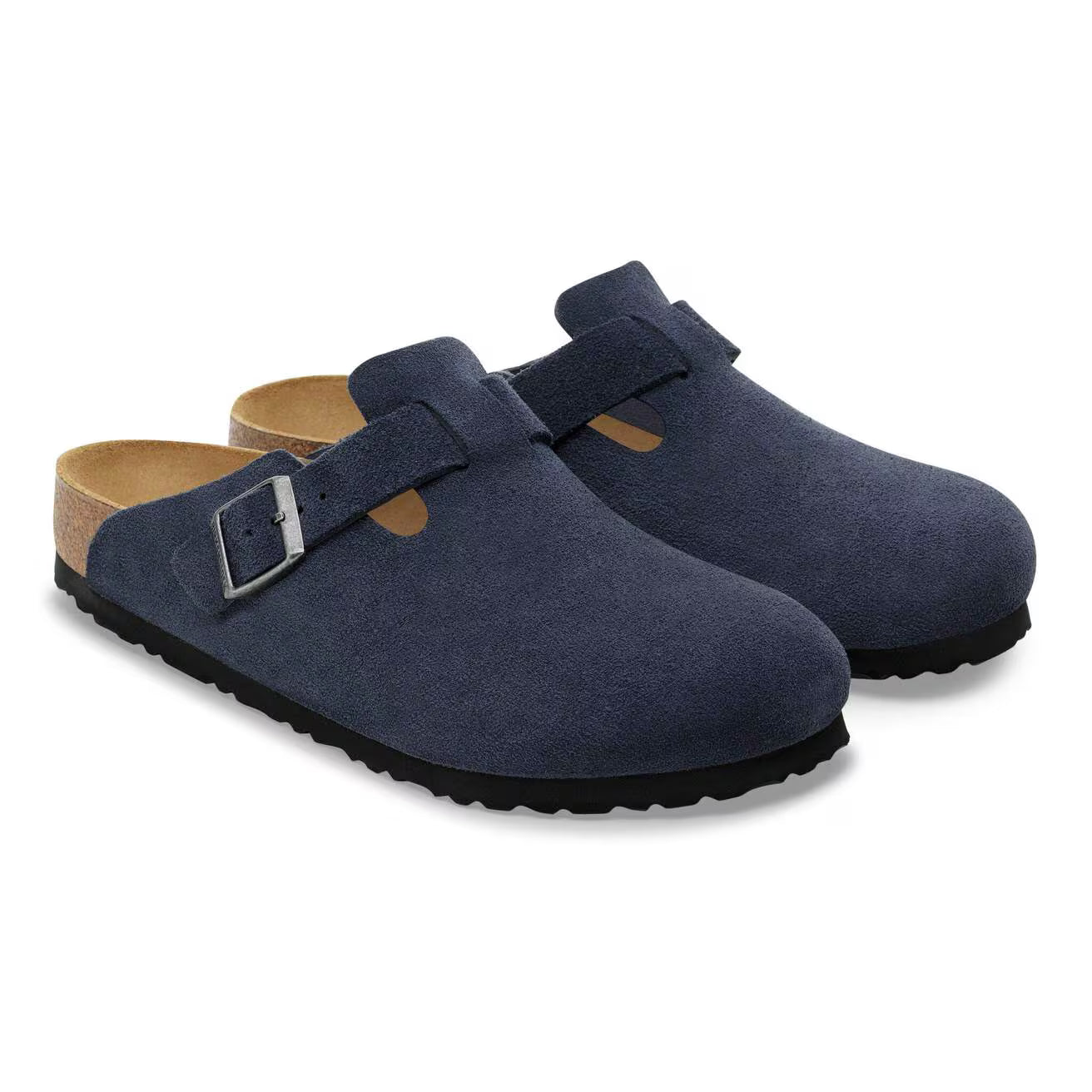 BIRKENSTOCK - Mule BOSTON - Suède - New navy