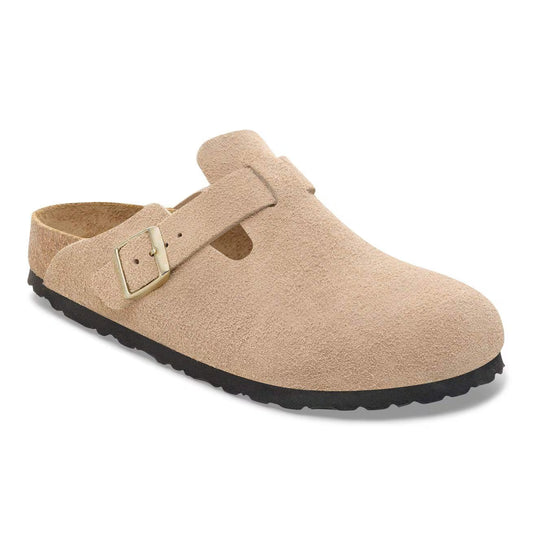 BIRKENSTOCK - Mule BOSTON - Suède - Sandcastle