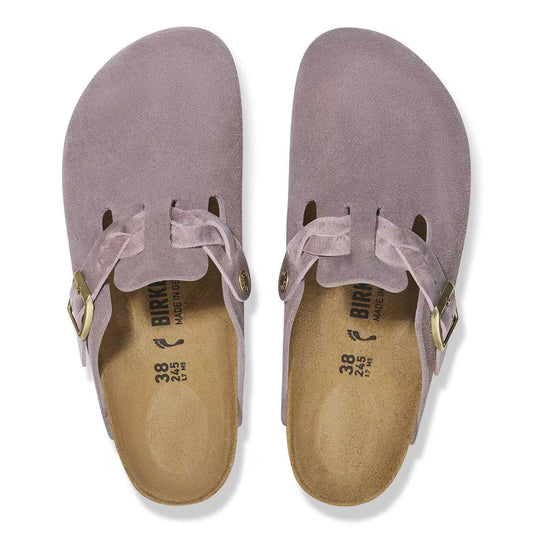 BIRKENSTOCK - Sabot BOSTON BRAIDED Suède - Faded Purple