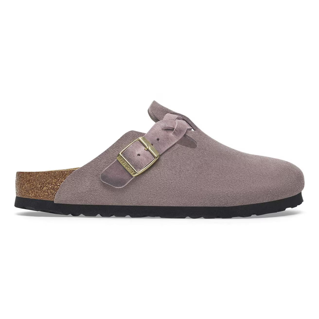 BIRKENSTOCK - Sabot BOSTON BRAIDED Suède - Faded Purple