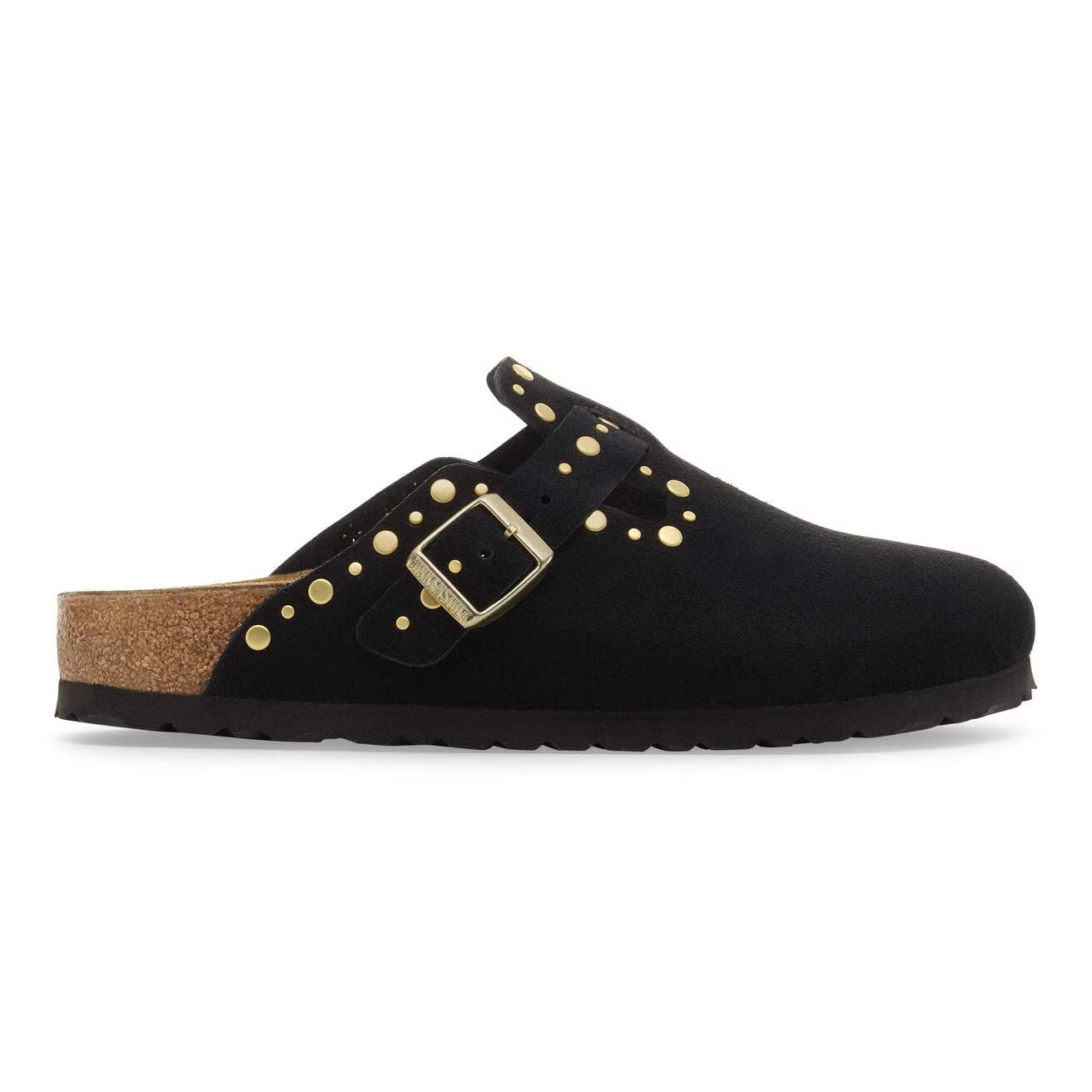 BIRKENSTOCK - Sabot BOSTON RIVET Suède - Noir