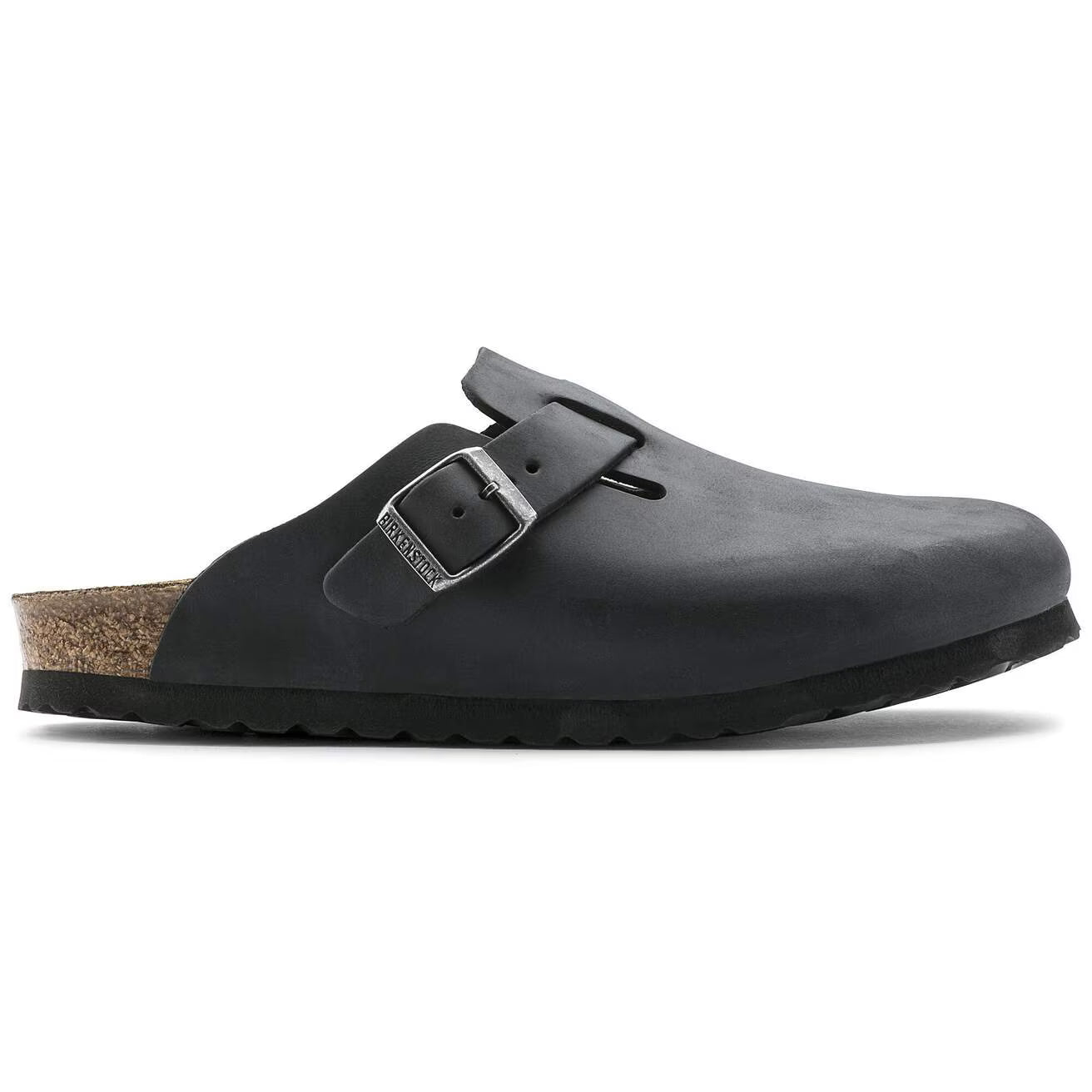 BIRKENSTOCK - Sabot BOSTON - Cuir huilé - Noir