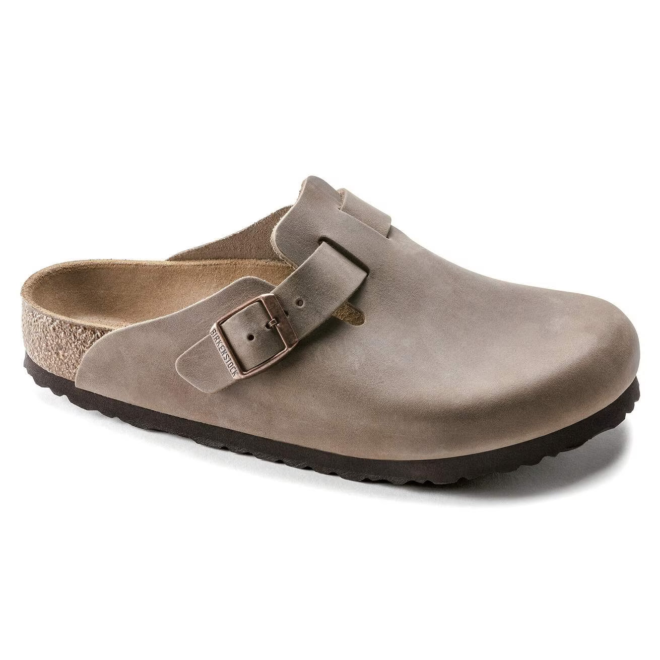 BIRKENSTOCK - Sabot BOSTON - Cuir huilé - Tobacco