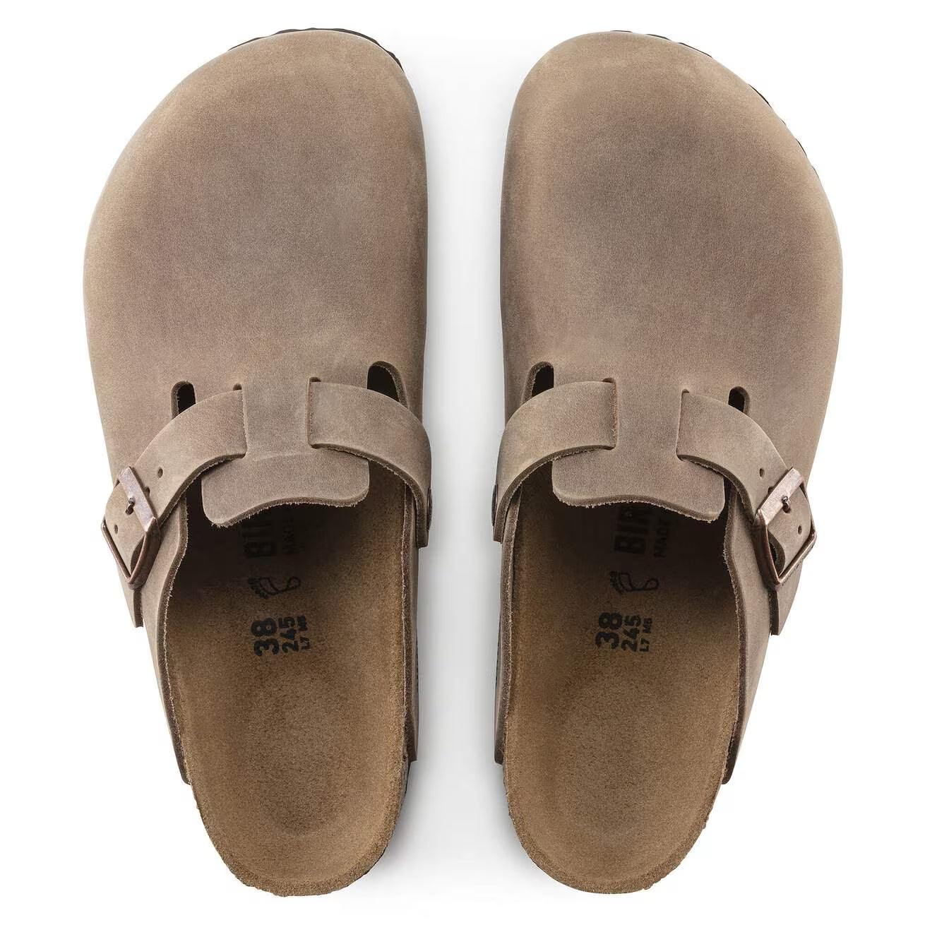 BIRKENSTOCK - Sabot BOSTON - Cuir huilé - Tobacco