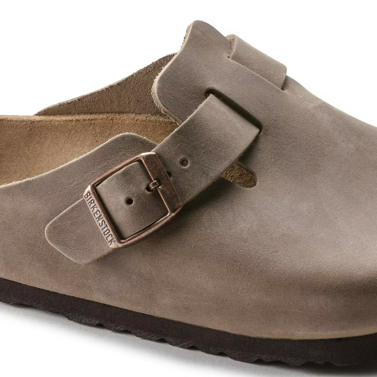 BIRKENSTOCK - Sabot BOSTON - Cuir huilé - Tobacco