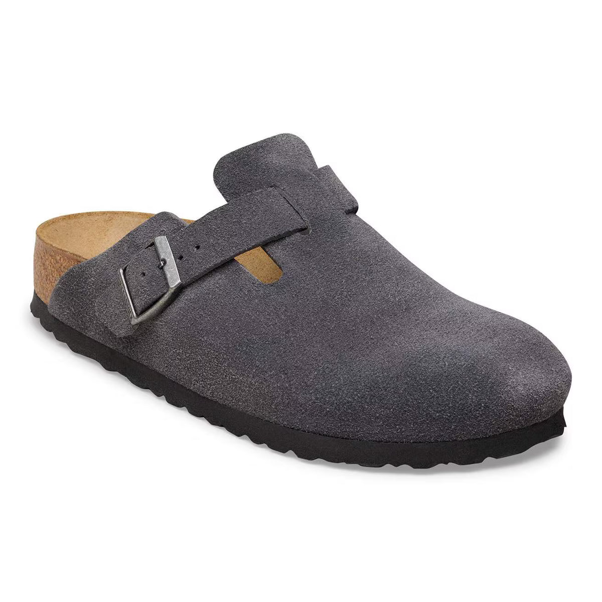 BIRKENSTOCK - Sabots BOSTON - Suédé - Charcoal