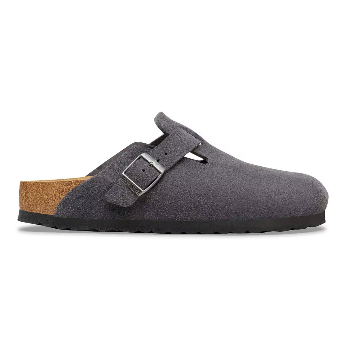 BIRKENSTOCK - Sabots BOSTON - Suédé - Charcoal