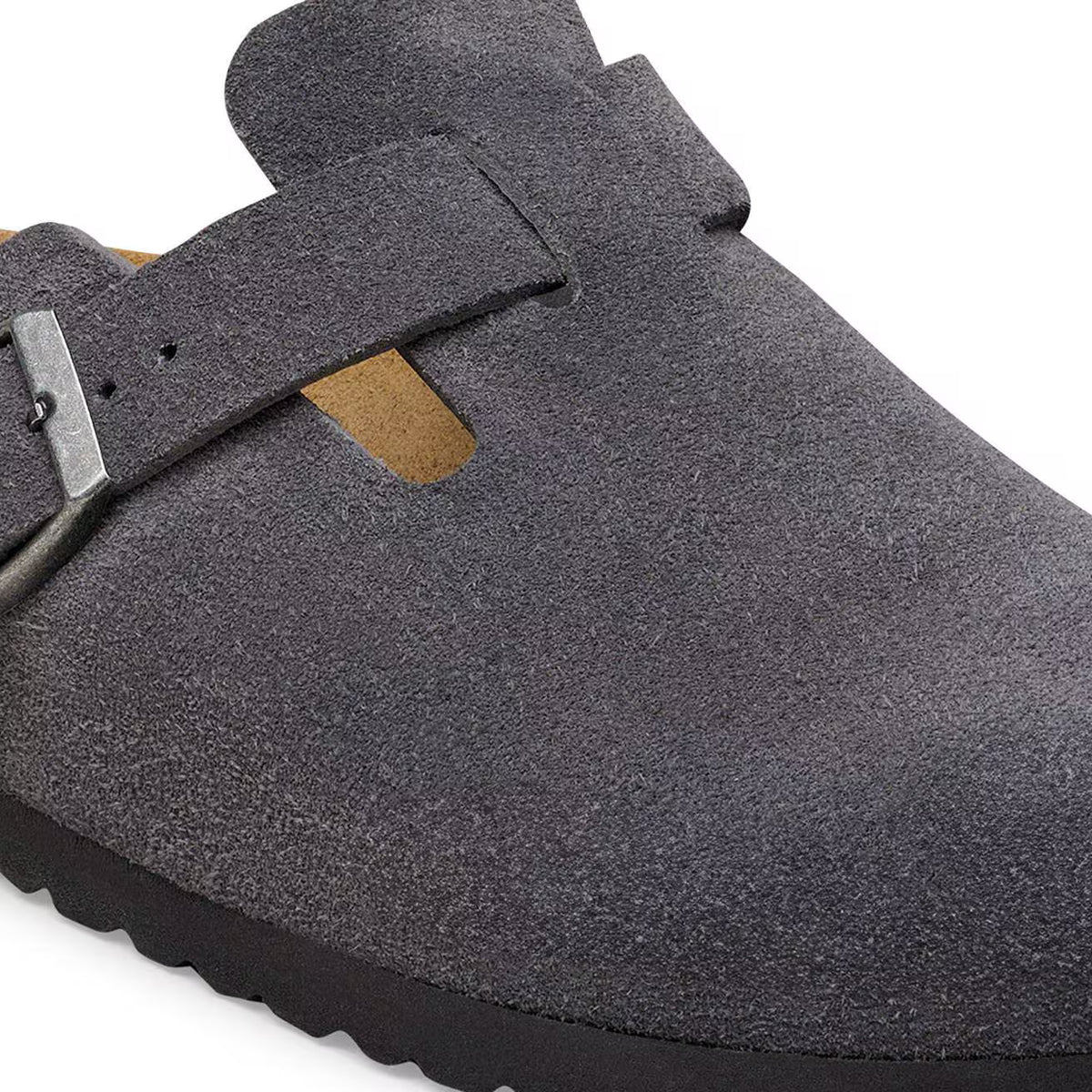 BIRKENSTOCK - Sabots BOSTON - Suédé - Charcoal