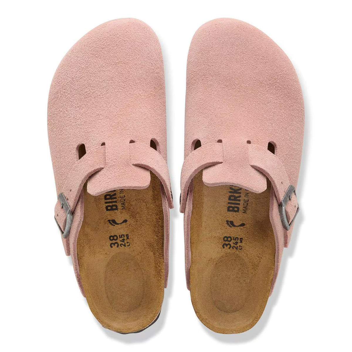 BIRKENSTOCK - Sabots BOSTON - Suédé - Pink clay