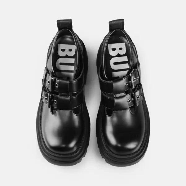 BUFFALO - Mocassins BRAVR JANE DBL - Noir