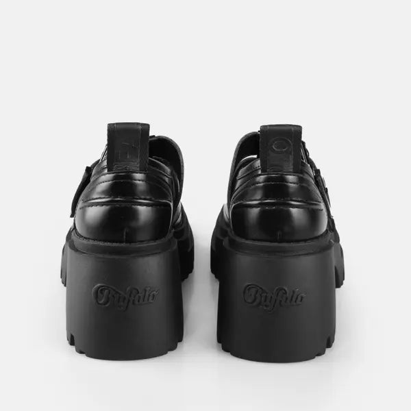 BUFFALO - Mocassins BRAVR JANE DBL - Noir