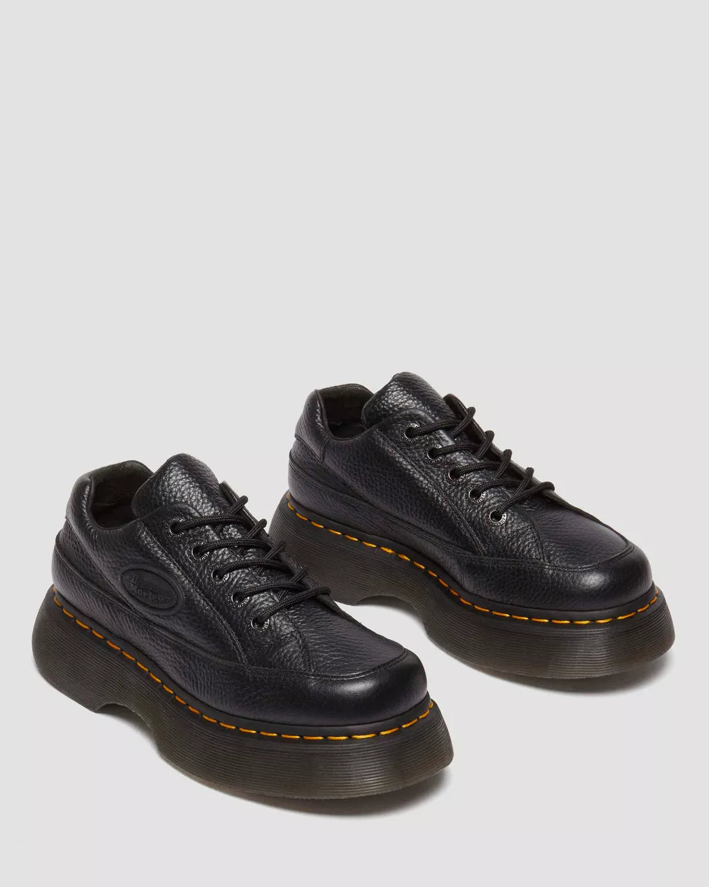 DR. MARTENS - Baskets BUZZ 5I - Cuir NAPPA - Noir