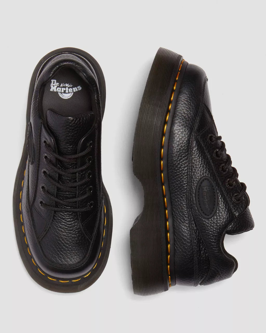 DR. MARTENS - Baskets BUZZ 5I - Cuir NAPPA - Noir