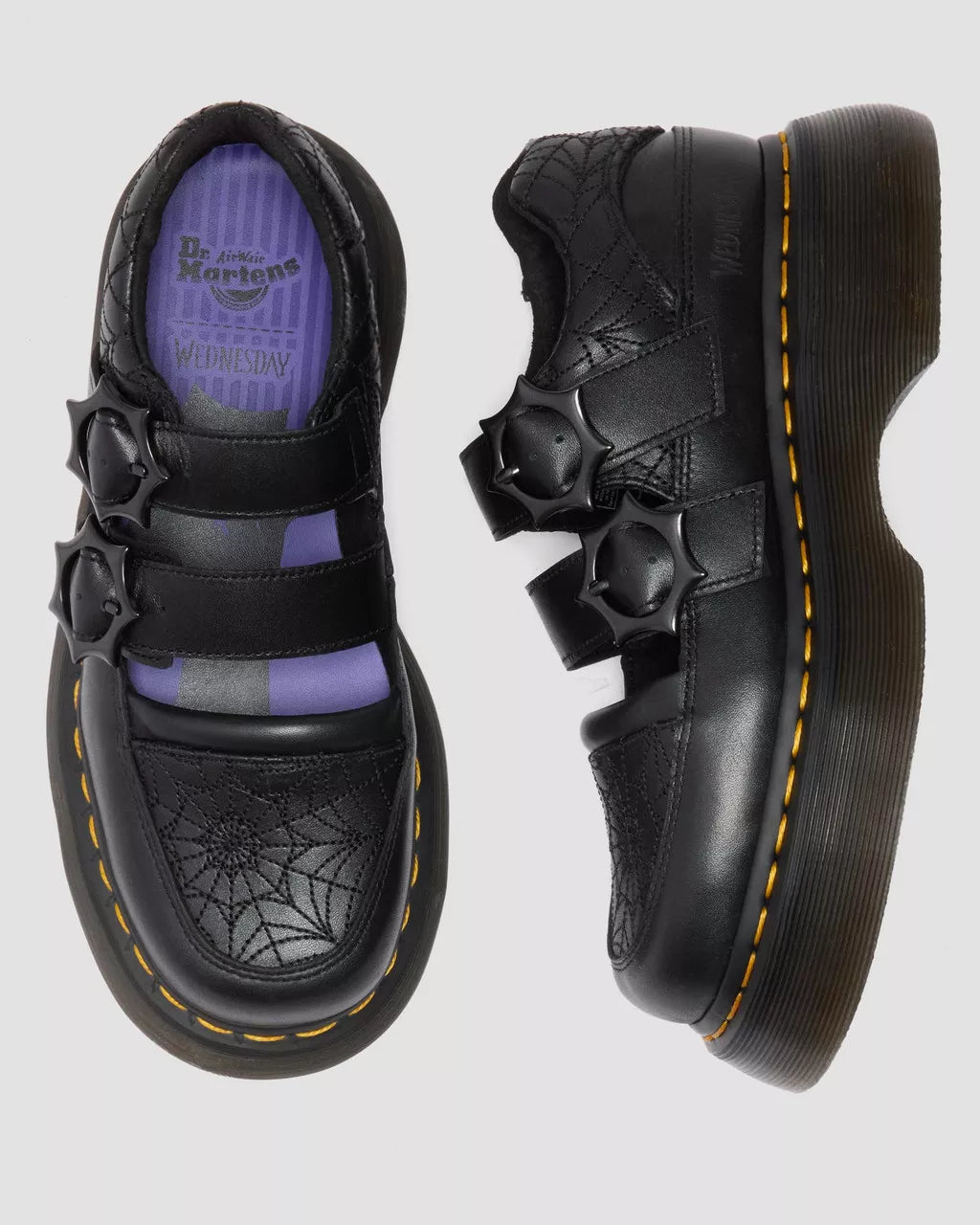 DR. MARTENS - Babies BUZZ Mercredi Adams - Noir