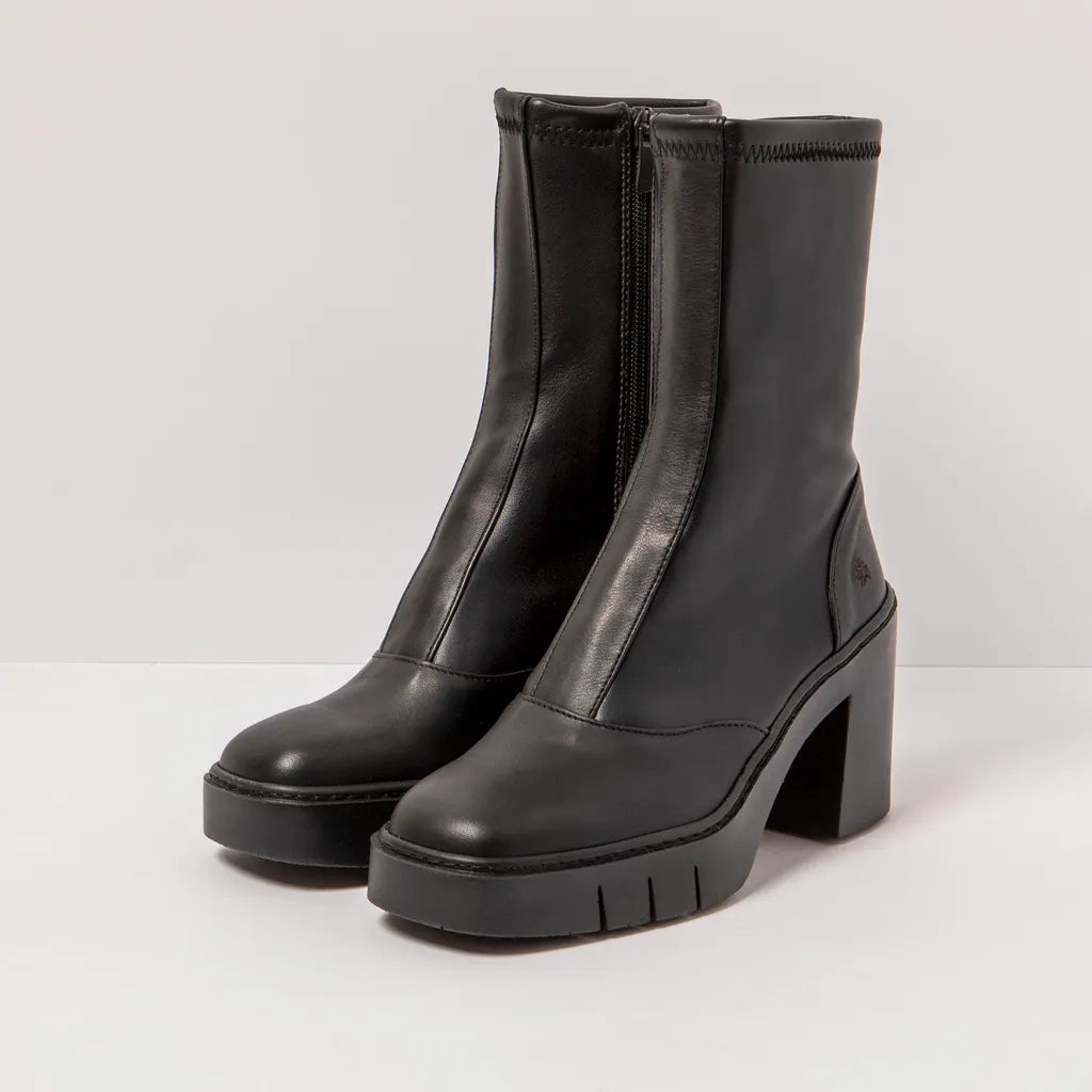ART COMPANY - Bottine Berna - Cuir - Noir